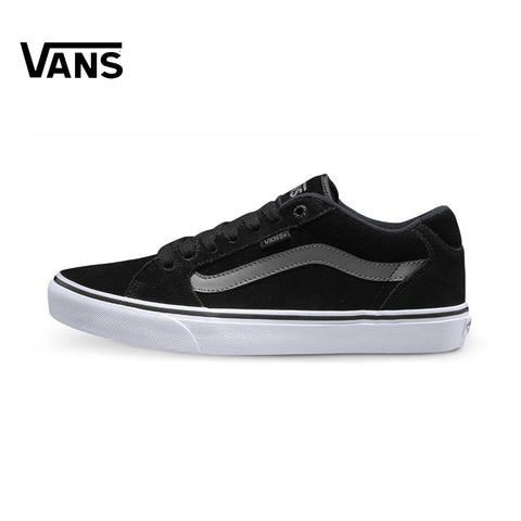 Original  Vans Black Color Low-Top Men's Skateboarding Shoes